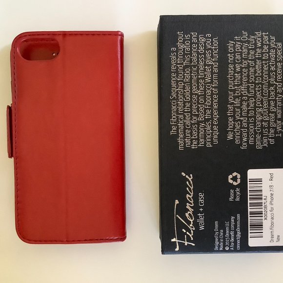 Dreem Fibonacci 2-in-1 Wallet Case for Apple iPhone 7/8 - Luxury Vegan Leather - Picture 4 of 6